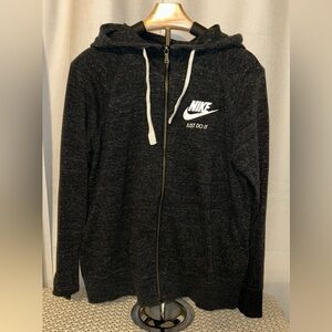 Nike Woman’s Dark Grey Zip Up Sweater